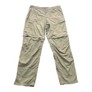 REI Co-op Relaxed Convertible Cargo Pants Mens 38x34 Tan Zip Off Outdoor